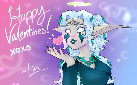Lin Valentine's Day Card Lin Valentine's Day Card